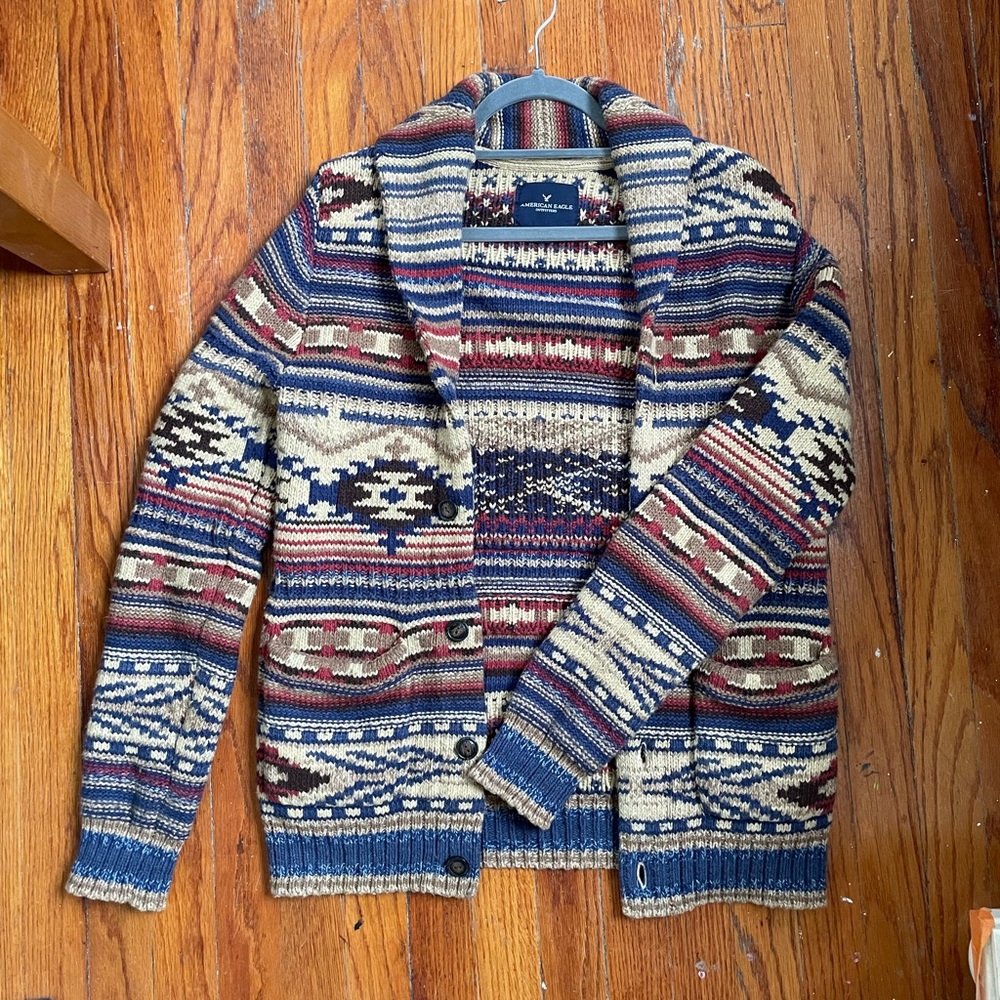 Southwestern Print Heavy Caridgan